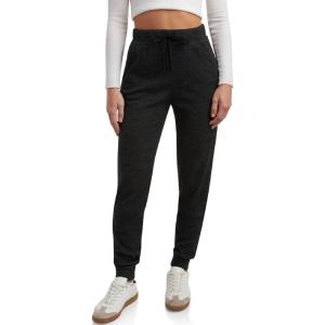 imageSpyder Womens Brushed Fleece Jogger Sweatpants  Cozy Ribbed Knit Lounge Fashion Joggers with Drawstring and Pockets SXLBlack