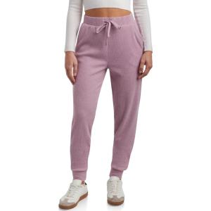 imageSpyder Womens Brushed Fleece Jogger Sweatpants  Cozy Ribbed Knit Lounge Fashion Joggers with Drawstring and Pockets SXLOrchid