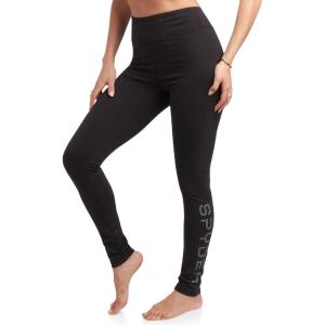 imageSpyder Womens Cotton Legging  Soft High Waisted 4Way Stretch Wide Waistband Ankle Jersey Legging Sizes S3XBlack