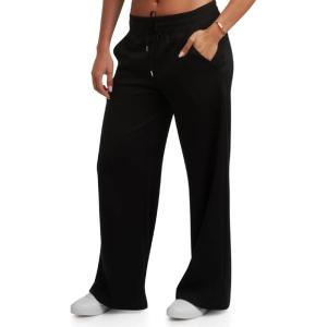 imageSpyder Womens Wide Leg Pants  Cozy Harmony Soft Scuba Double Knit Casual Sweatpants with Drawstring Waistband Sizes SXLBlack