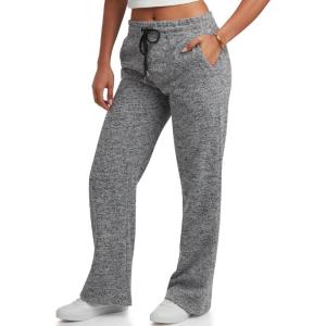 imageSpyder Womens Wide Leg Pants  Soft Sweater Terry Fleece Casual Sweatpants with Drawstring Waist and Pockets Sizes SXLBlack