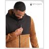 imageSpyder Mens Fleece Jacket  Performance Full Zip Sweater Jackets for Men  Outdoor Hiking Workout Mens Lightweight JacketsWheat Brown