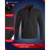 imageSpyder Mens Quarter Zip Pullover Sweatshirt  Grid Fleece Sweater Workout Shirts for Men  Quarter Zip Pullover Men ApparelBlack