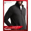 imageSpyder Mens Quarter Zip Pullover Sweatshirt  Grid Fleece Sweater Workout Shirts for Men  Quarter Zip Pullover Men ApparelBlack