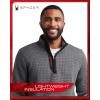 imageSpyder Mens Quarter Zip Pullover Sweatshirt  Grid Fleece Sweater Workout Shirts for Men  Quarter Zip Pullover Men ApparelGrey