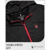 imageSpyder Mens Sweatshirt  Lightweight Athletic Half Zip Pullover Mens Hoodies  UPF 30 Dry Fit Long Sleeve Sun Shirts for MenBlack