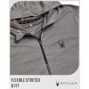 imageSpyder Mens Sweatshirt  Lightweight Athletic Half Zip Pullover Mens Hoodies  UPF 30 Dry Fit Long Sleeve Sun Shirts for MenGrey