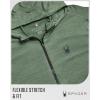 imageSpyder Mens Sweatshirt  Lightweight Athletic Half Zip Pullover Mens Hoodies  UPF 30 Dry Fit Long Sleeve Sun Shirts for MenSpruce Green