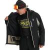 imageSpyder Mens Vertex Insulated Ski Snow Hooded Snow JacketBlack Gray  White
