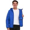 imageSpyder Packable Puffer Jacket Men with Hood Lightweight Winter Jackets for MenElectric Blue