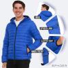 imageSpyder Packable Puffer Jacket Men with Hood Lightweight Winter Jackets for MenElectric Blue