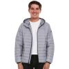 imageSpyder Packable Puffer Jacket Men with Hood Lightweight Winter Jackets for MenPewter
