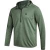 imageSpyder Mens Sweatshirt  Lightweight Athletic Half Zip Pullover Mens Hoodies  UPF 30 Dry Fit Long Sleeve Sun Shirts for MenSpruce Green