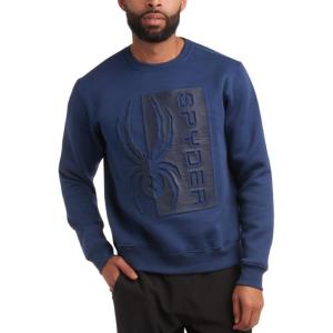 imageSpyder Mens Active Sweatshirt  Athletic Performance Fleece Classic Crewneck Pullover Sweatshirt for Men Sizes SXXLBlue