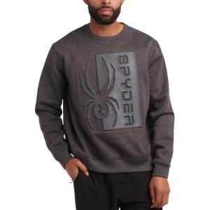 imageSpyder Mens Active Sweatshirt  Athletic Performance Fleece Classic Crewneck Pullover Sweatshirt for Men Sizes SXXLCharcoal Heather