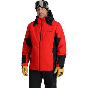 imageSpyder Mens Contact Insulated Ski Hooded Snow JacketVolcano