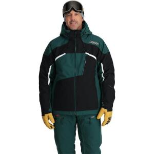 imageSpyder Mens Leader Insulated Hooded Ski Snow JacketCypress Green