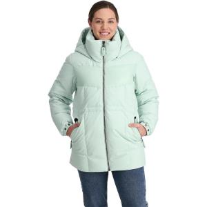 imageSpyder Womens Eastwood Long Down Hooded JacketWintergreen