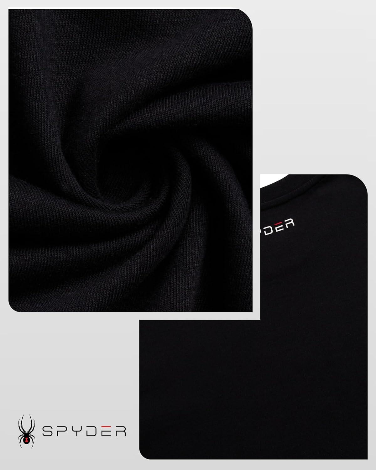 imageSpyder Mens Graphic TShirts  Soft Cotton Blend Classic Crewneck Short Sleeve Shirts for Men Casual Shirts for Daily WearBlack