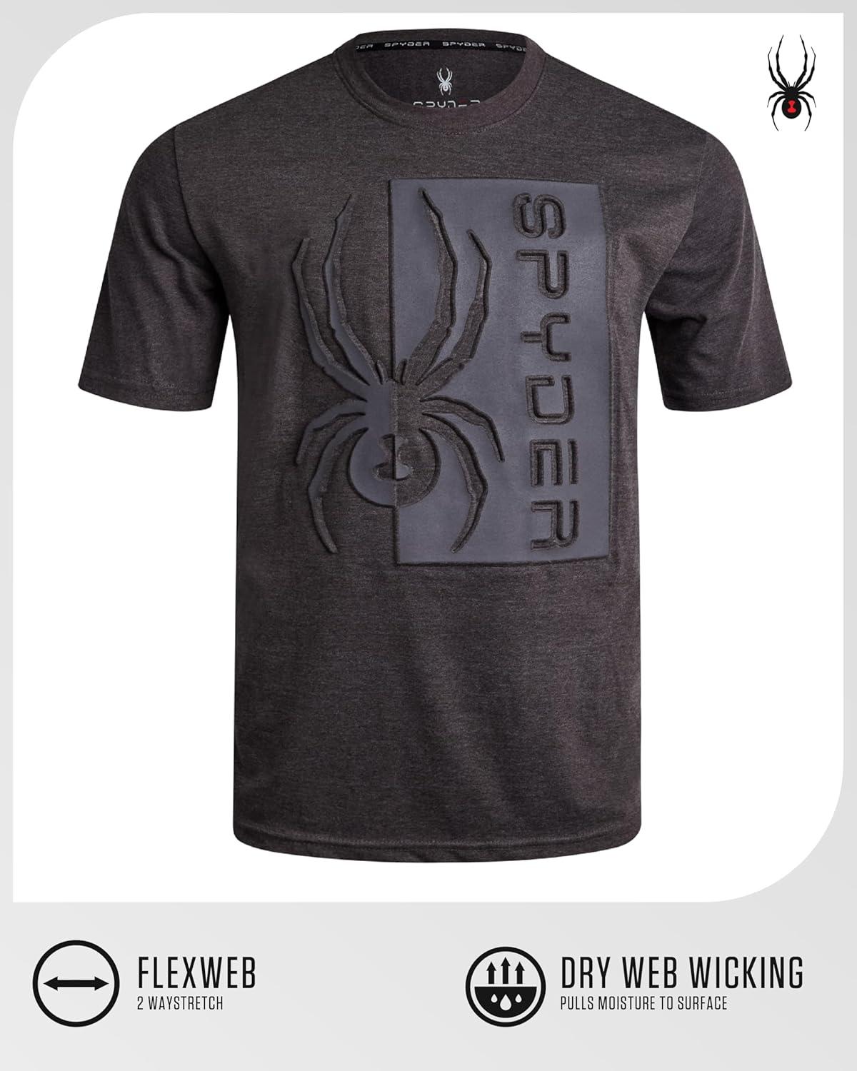 imageSpyder Mens Graphic TShirts  Soft Cotton Blend Classic Crewneck Short Sleeve Shirts for Men Casual Shirts for Daily WearPolar Logo
