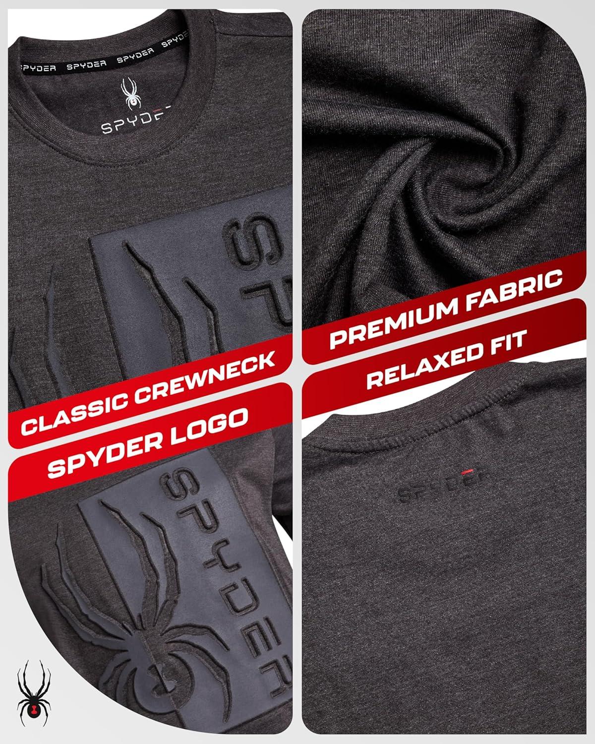 imageSpyder Mens Graphic TShirts  Soft Cotton Blend Classic Crewneck Short Sleeve Shirts for Men Casual Shirts for Daily WearPolar Logo
