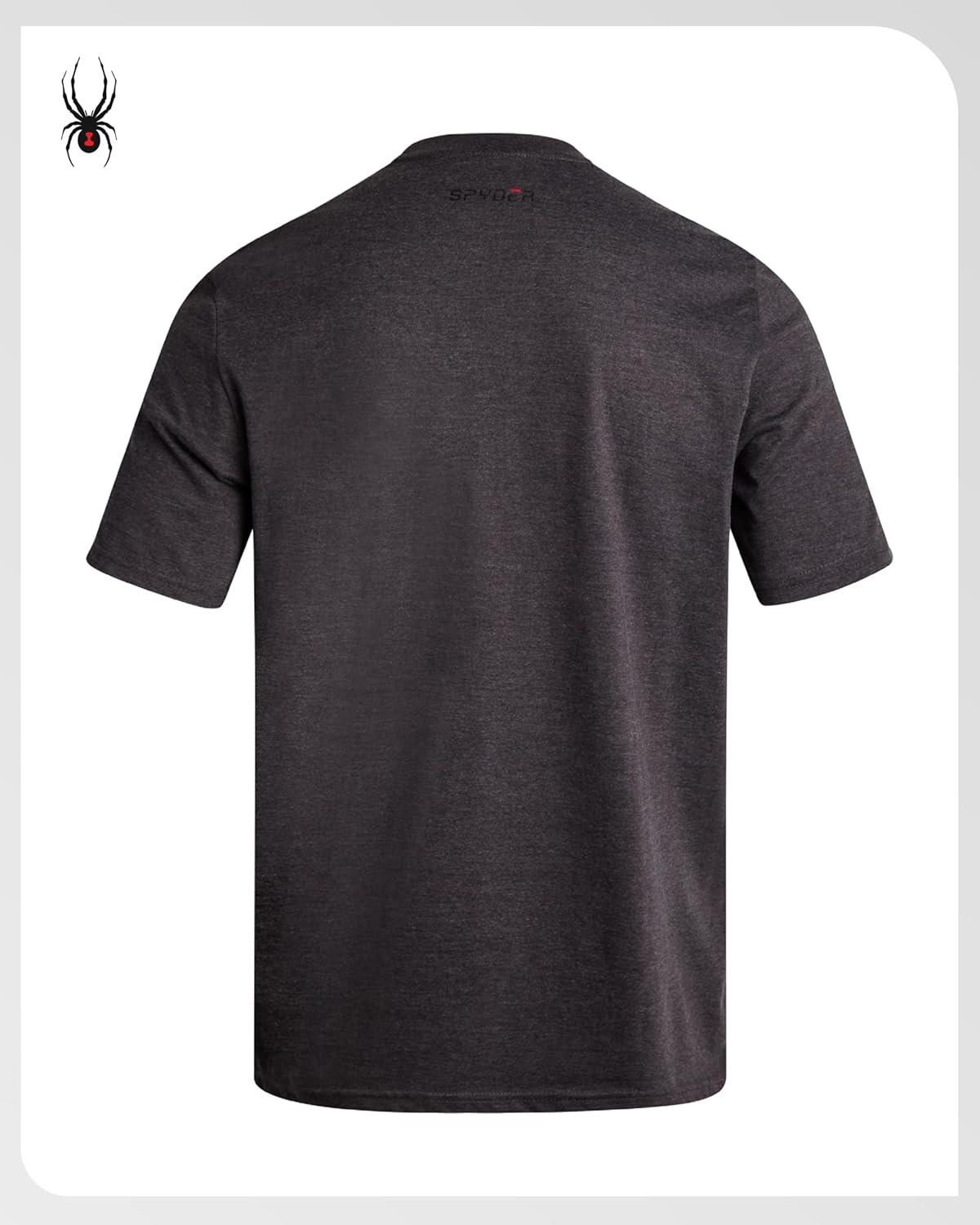 imageSpyder Mens Graphic TShirts  Soft Cotton Blend Classic Crewneck Short Sleeve Shirts for Men Casual Shirts for Daily WearPolar Logo