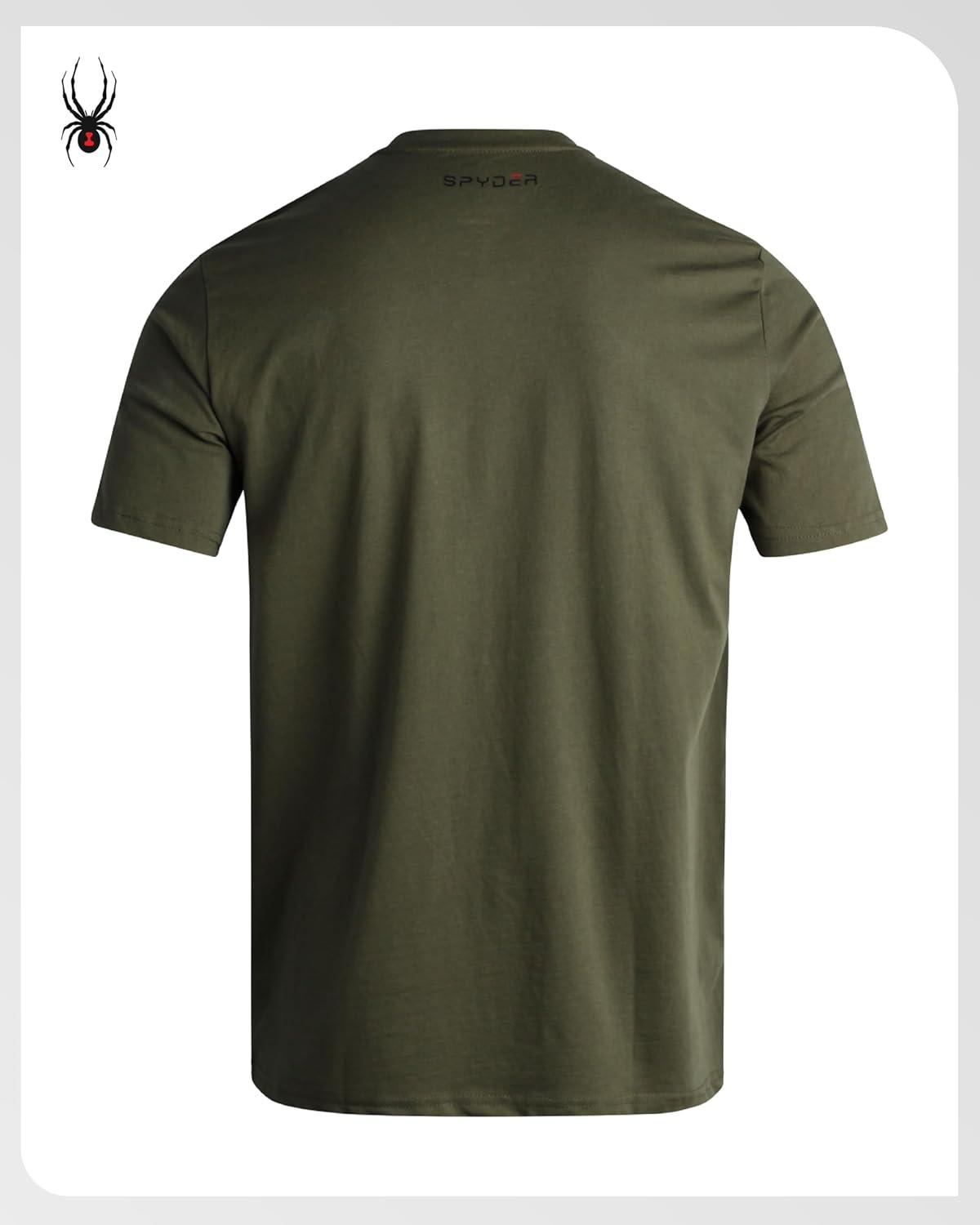 imageSpyder Mens Graphic TShirts  Soft Cotton Blend Classic Crewneck Short Sleeve Shirts for Men Casual Shirts for Daily WearSage