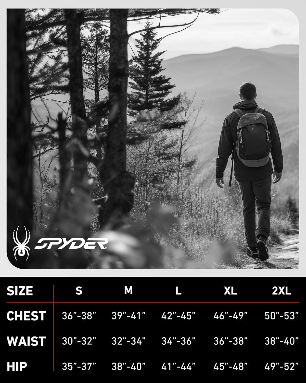 imageSpyder Mens Long Sleeve Tee Shirts  Mountain Top Printed Crewneck Graphic Tee  Casual Long Sleeve Shirts for Men SXXLSage Logo