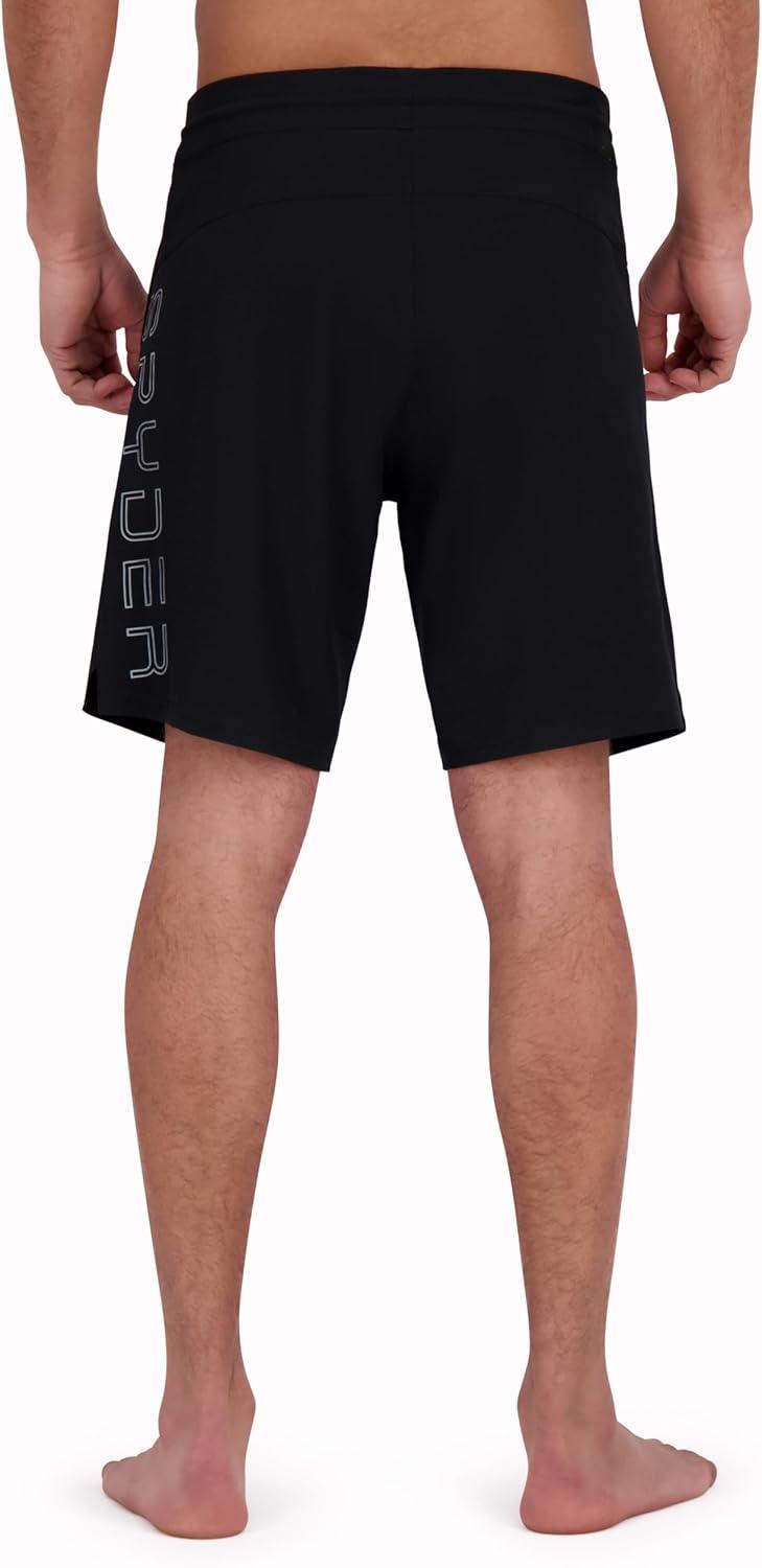 imageSpyder Mens Swim Trunks Stretch QuickDry 9 Inseam Board Shorts UPF Pockets Brief LinerOld Black