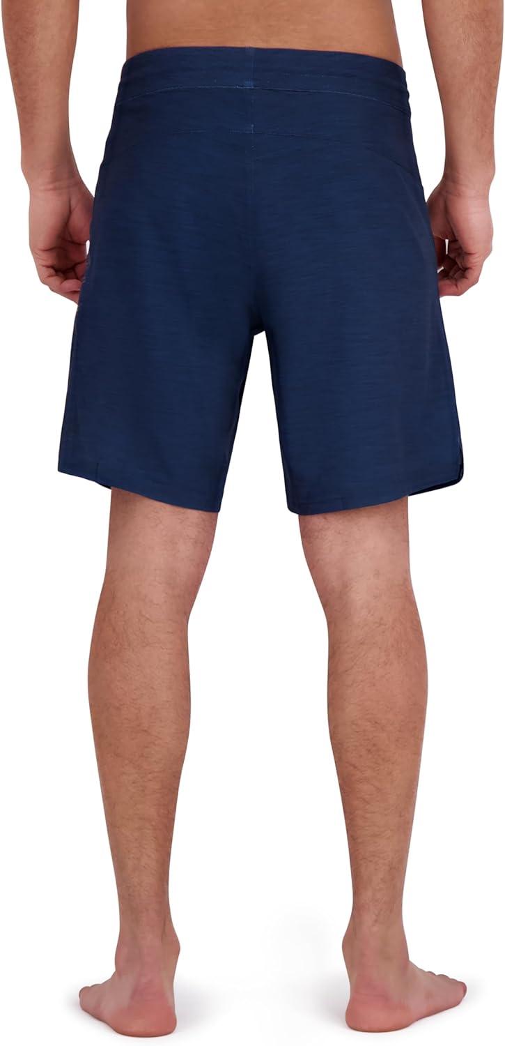 imageSpyder Mens Swim Trunks Stretch QuickDry 9 Inseam Board Shorts UPF Pockets Brief LinerOld Denim