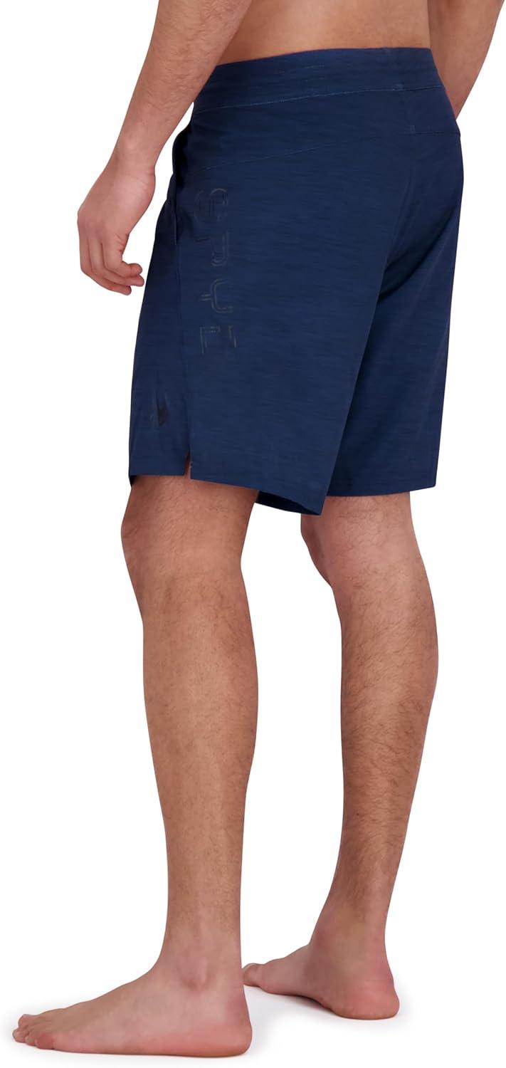 imageSpyder Mens Swim Trunks Stretch QuickDry 9 Inseam Board Shorts UPF Pockets Brief LinerOld Denim
