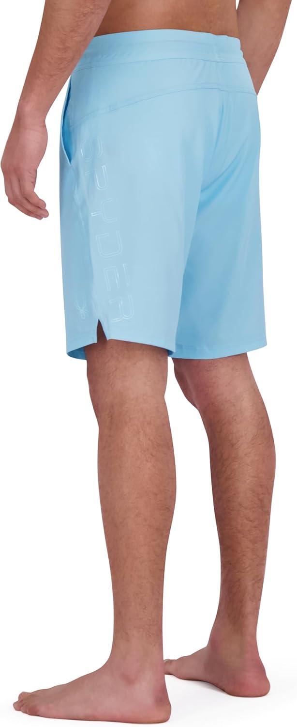 imageSpyder Mens Swim Trunks Stretch QuickDry 9 Inseam Board Shorts UPF Pockets Brief LinerOld Goa