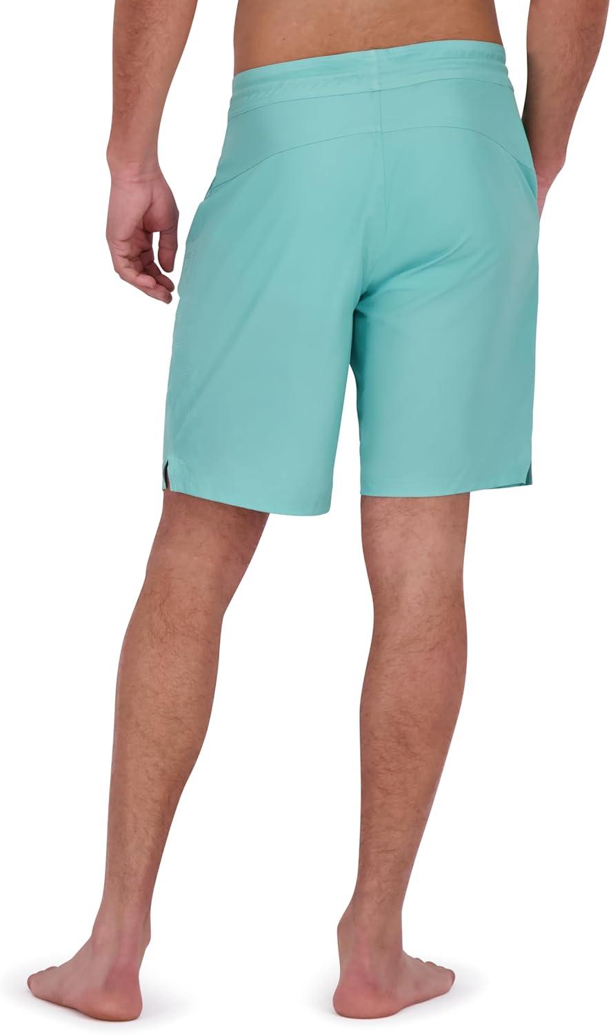 imageSpyder Mens Swim Trunks Stretch QuickDry 9 Inseam Board Shorts UPF Pockets Brief LinerWasabi