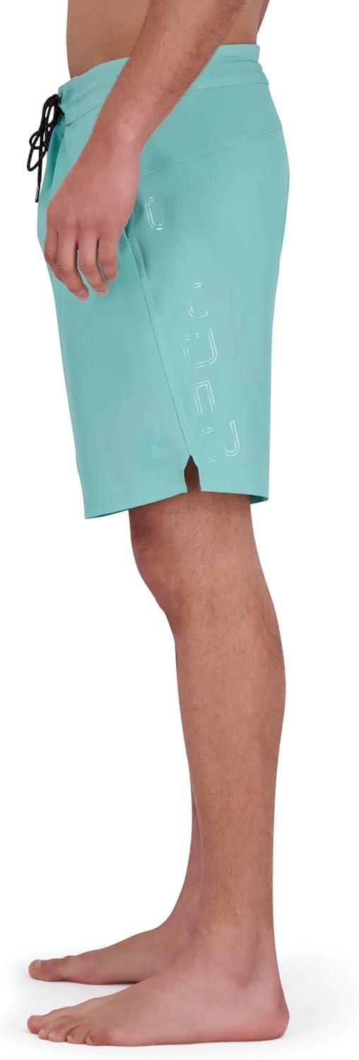 imageSpyder Mens Swim Trunks Stretch QuickDry 9 Inseam Board Shorts UPF Pockets Brief LinerWasabi