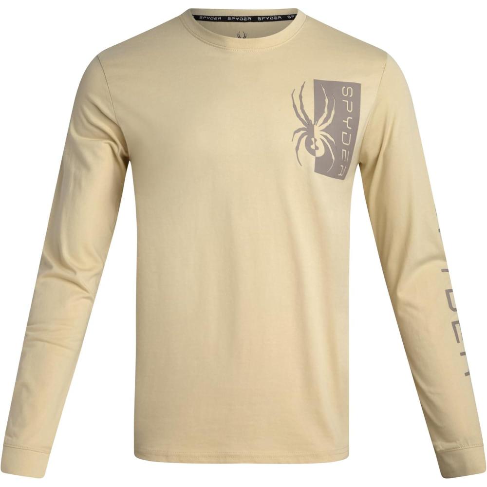 imageSpyder Mens Long Sleeve Tee Shirts  Mountain Top Printed Crewneck Graphic Tee  Casual Long Sleeve Shirts for Men SXXLCloud Logo