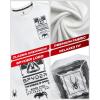 imageSpyder Mens Graphic TShirts  Soft Cotton Blend Classic Crewneck Short Sleeve Shirts for Men Casual Shirts for Daily WearWhite