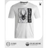 imageSpyder Mens Graphic TShirts  Soft Cotton Blend Classic Crewneck Short Sleeve Shirts for Men Casual Shirts for Daily WearWhite Spyder