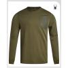 imageSpyder Mens Long Sleeve Tee Shirts  Mountain Top Printed Crewneck Graphic Tee  Casual Long Sleeve Shirts for Men SXXLSage Logo