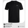 imageSpyder Mens Shirts  Moisture Wicking Short Sleeve Henley Shirts for Men  Lightweight Quick Dry Athletic Shirt Sizes SXLBlack