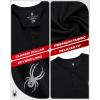 imageSpyder Mens Shirts  Moisture Wicking Short Sleeve Henley Shirts for Men  Lightweight Quick Dry Athletic Shirt Sizes SXLBlack
