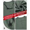 imageSpyder Mens Shirts  Moisture Wicking Short Sleeve Henley Shirts for Men  Lightweight Quick Dry Athletic Shirt Sizes SXLSpruce Green