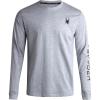 imageSpyder Mens Long Sleeve Tee Shirts  Mountain Top Printed Crewneck Graphic Tee  Casual Long Sleeve Shirts for Men SXXLGrey Heather
