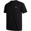 imageSpyder Mens Shirts  Moisture Wicking Short Sleeve Henley Shirts for Men  Lightweight Quick Dry Athletic Shirt Sizes SXLBlack