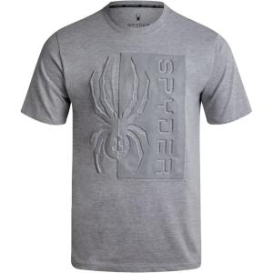 imageSpyder Mens Graphic TShirts  Soft Cotton Blend Classic Crewneck Short Sleeve Shirts for Men Casual Shirts for Daily WearHeather Grey Logo