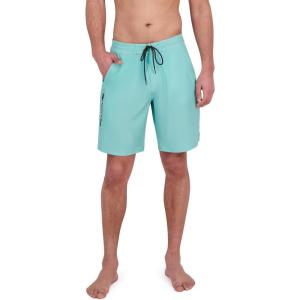 imageSpyder Mens Swim Trunks Stretch QuickDry 9 Inseam Board Shorts UPF Pockets Brief LinerWasabi