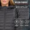 imageSpyder Packable Puffer Jacket Womens with Hood Lightweight Full Zip Winter Quilted Womens Puffer Coat