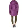 imageSpyder Womens Timeless Long Down Jacket  Paneled Puffy Lightweight Hooded Full ZipRaisin