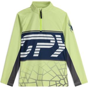 imageSpyder Boys Web Half Zip TNeckLime Ice
