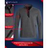 imageSpyder Mens Quarter Zip Pullover Sweater  Performance Grid Fleece 14 Zip Pullover Mens Sweatshirt for Golf Hiking RunningGrey