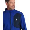 imageSpyder Mens Bandit Hybrid Full Zip Mid Layer JacketElectric Blue